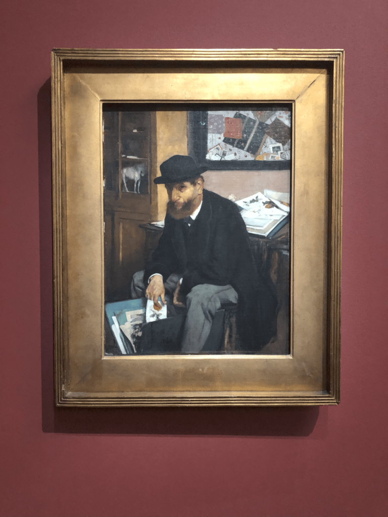 版画のコレクター、　ドガ、1866年