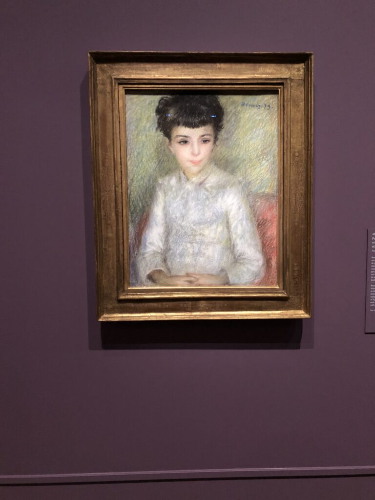 若い女性の肖像画、ルノワール、1892年