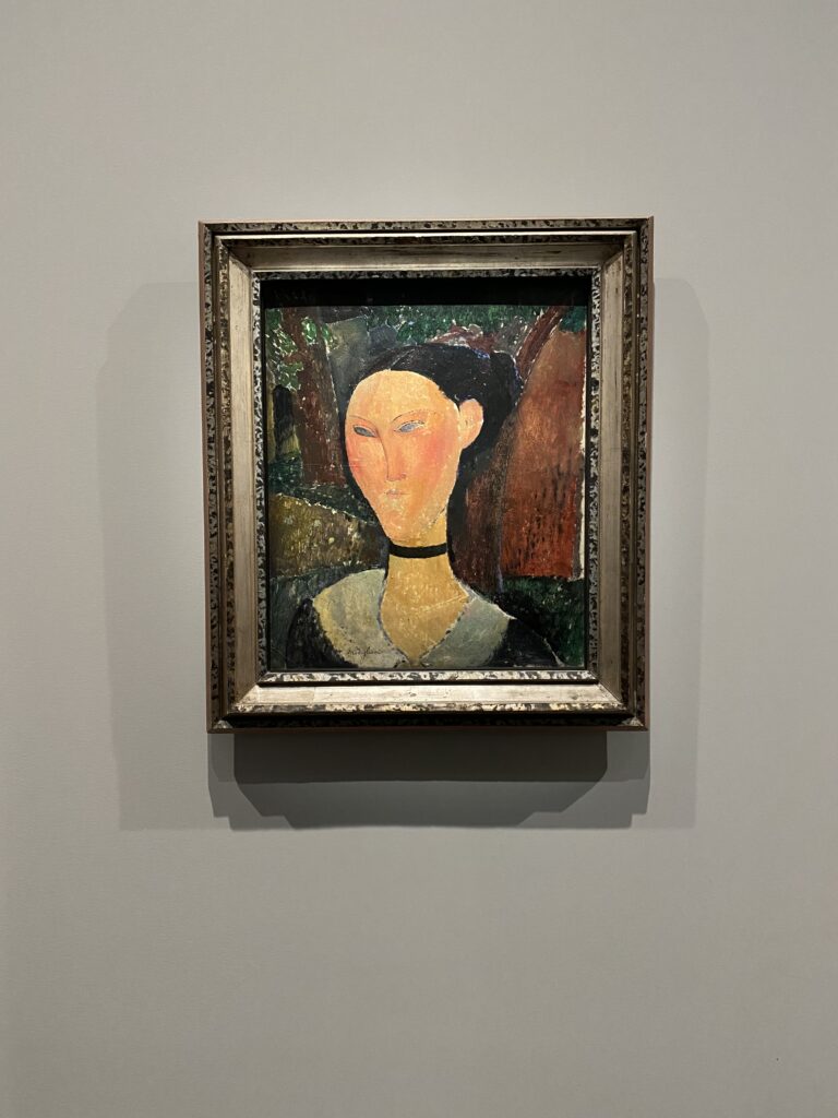 ベルベットリボンを付けた女性、1915年頃、オランジュリー美術館