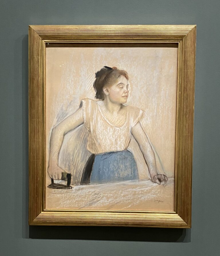 アイロンをかける女、ドガ、1873年　