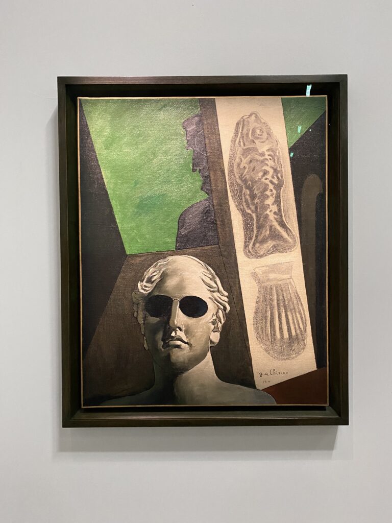 アポリネールの肖像画、デ・キリコ、1914年