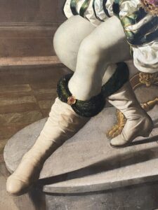 アハシュエロス王の前のエステル(アハシュエロス王の足)、1628年