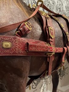 シャルル10世がランス大聖堂の戴冠式に向かう際に使用した馬車を引く馬のハーネス
