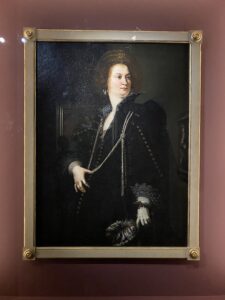 センスを持つ女性の肖像画、1620年から25年