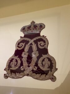 シャルル10世のイニシアルの刺繍、1824‐30年