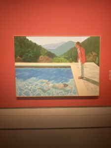 芸術家の肖像画‐プールと2人の人物、1972年