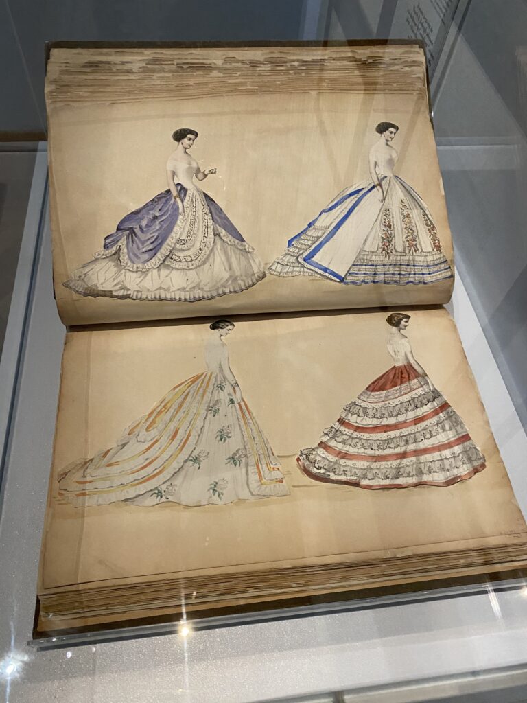 ドレスのデザインアルバム、1860年‐70年頃