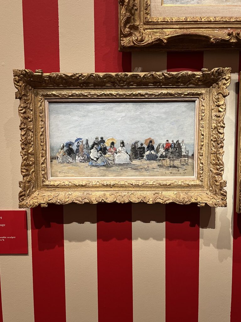 トルーヴィル、浜辺の風景、1873年