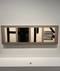 紙にガウシュ、パネル（マルフラージュ）、1977年　